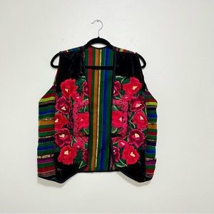 Colorful Embroidered Women's Vest